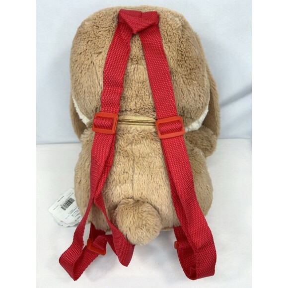 Amuse Pote USA Loppy Bunny Big Rabbit Brown Plush Backpack - Picture 5 of 12